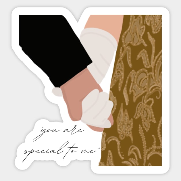 Penelope and Colin- You Are Special To Me Hand Hold Sticker by mauracatey